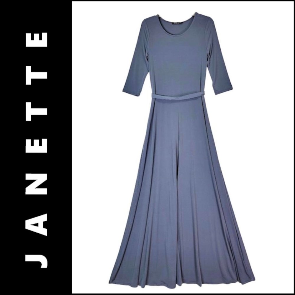 Janette Fashion Women Long Sleeve Dress Fit & Flare Size Medium